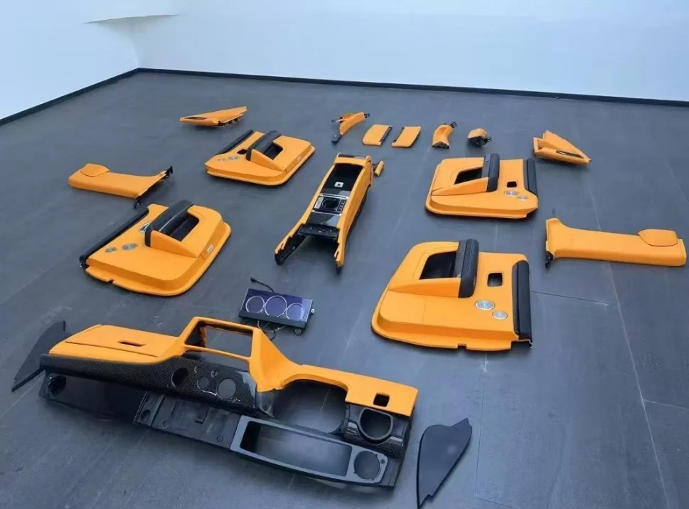 Ghost Luxury Interior Upgrade Kit for 2008-2019 Instrument Panel LCD Screen Door Panel Leather Seat Cover